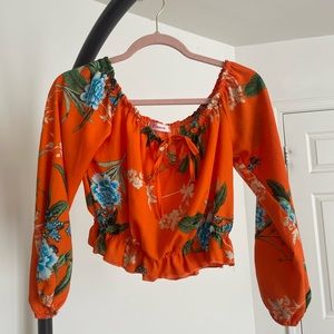 Floral Blouse 🧡
